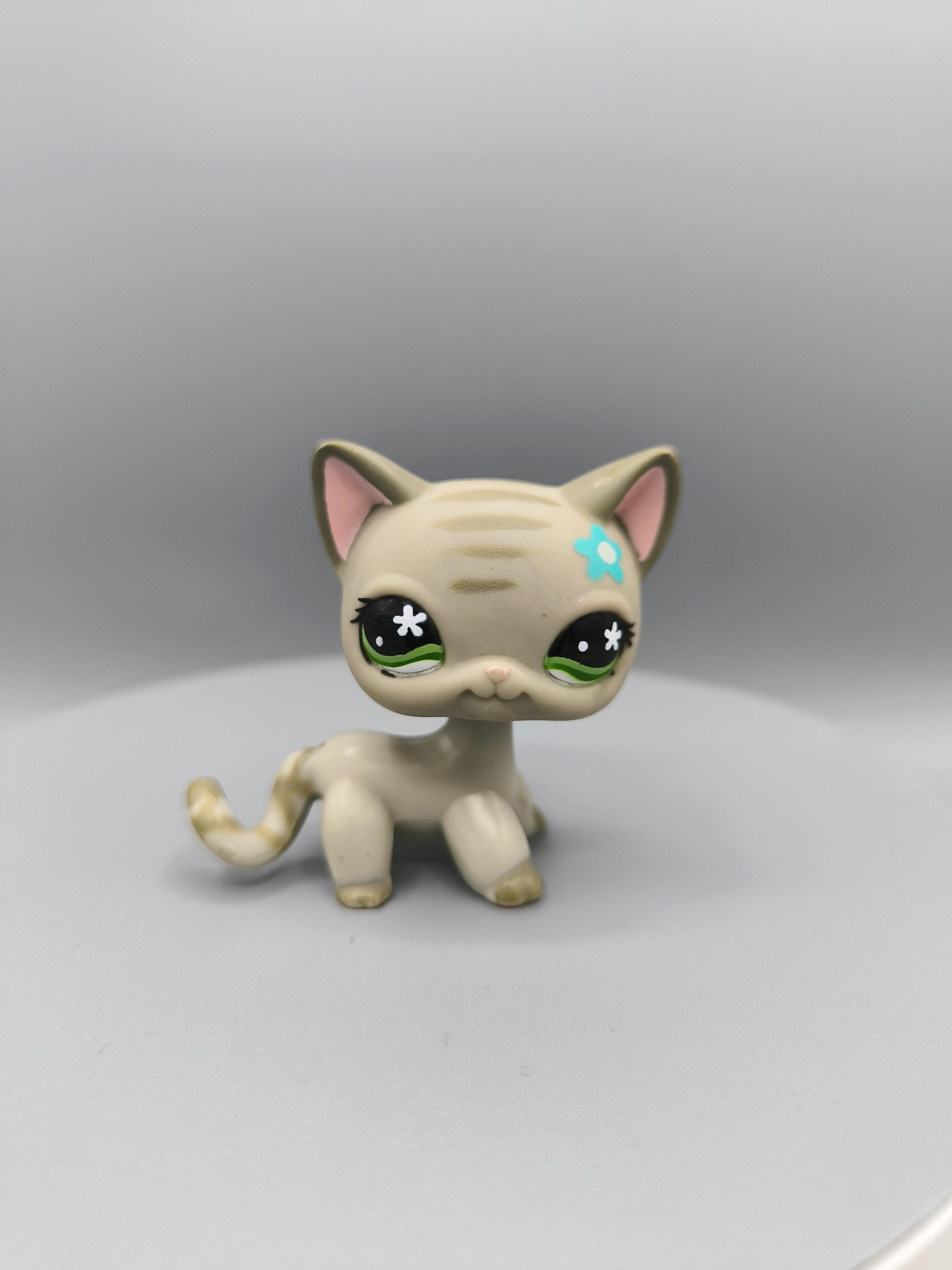 Figurine Littlest Pet Shop Chat Chartreux #539 LPS - Occasion, Idéale Pour Collection Ou Jouet