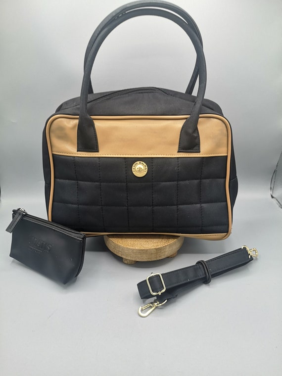 Vintage Pierre Balmain small travel bag, fabric an