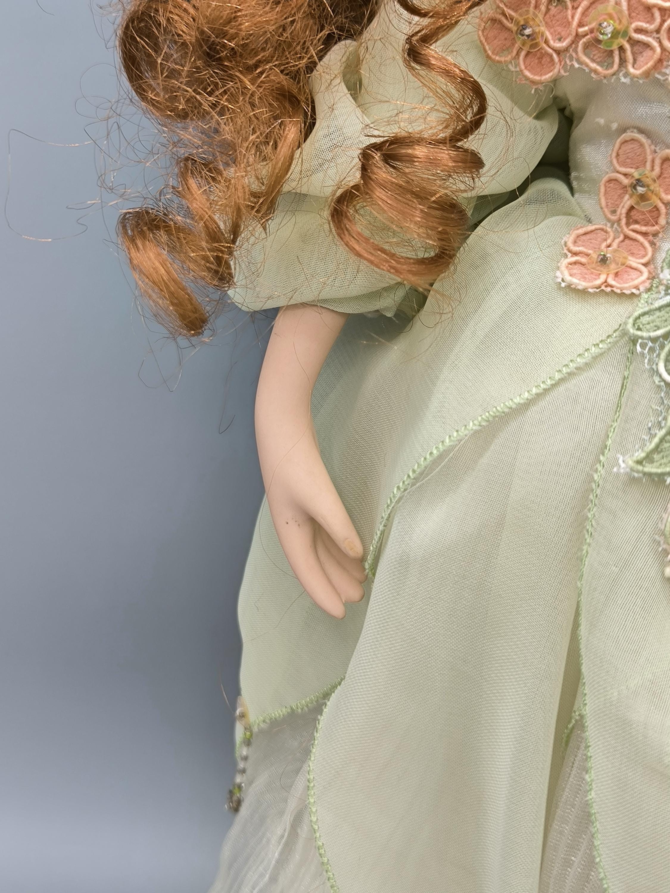 Vintage Porcelain Doll, Victorian Doll Collection, Realistic