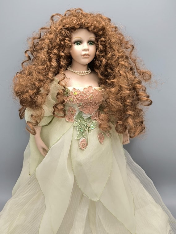 Vintage Porcelain Doll, Victorian Doll Collection, Realistic