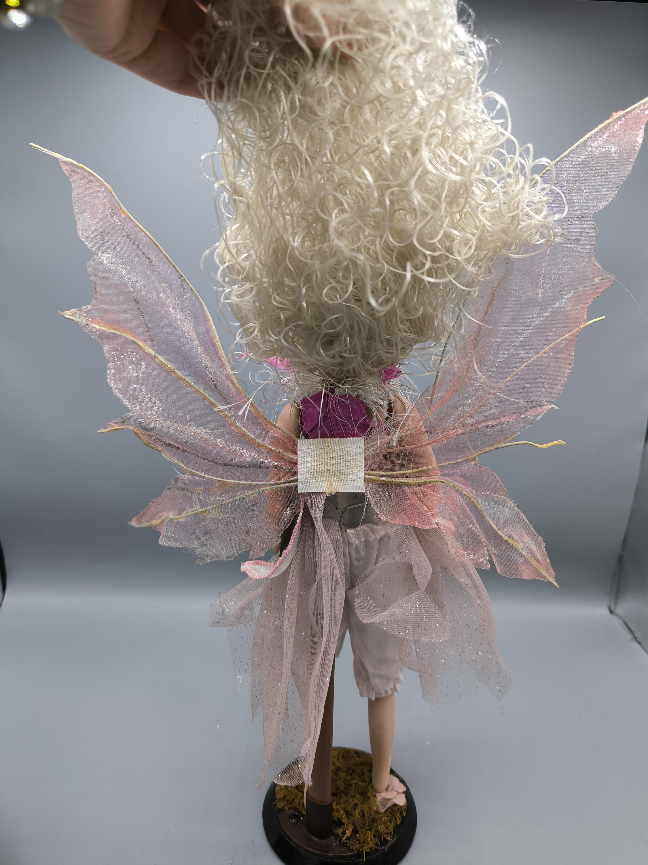 RESERVED for S/vintage Porcelain Elf Doll, Forest Fairy Doll