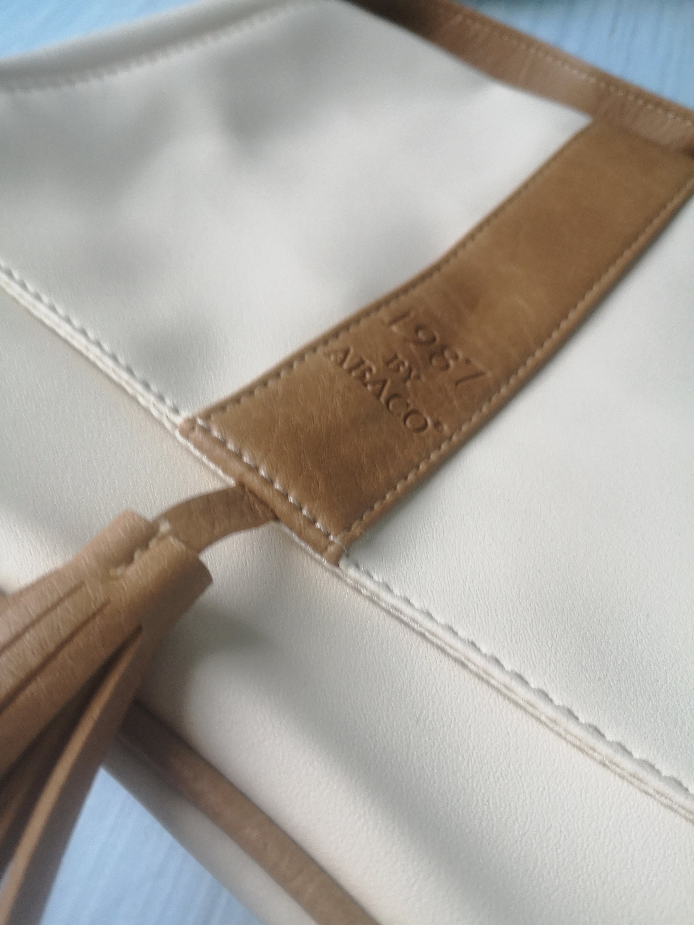 Sac à Main Vintage Abaco – Cuir Vieilli, Strass, Style Fourre-tout, Occasion