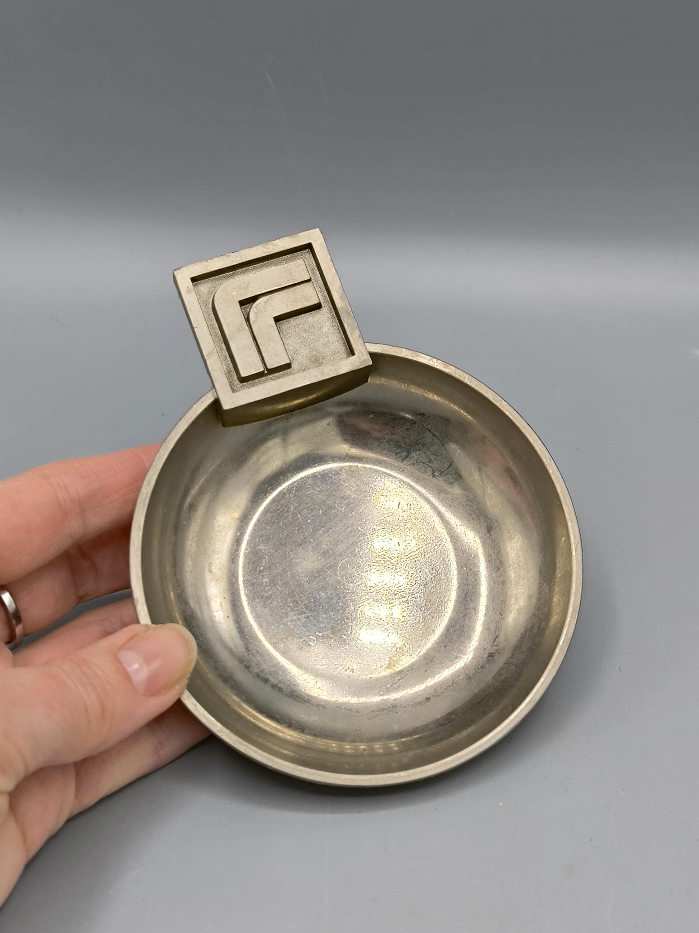 Vintage Art Deco wine tasting cup, wine accessory or change storage, vintage gift for the wine lover, collecting