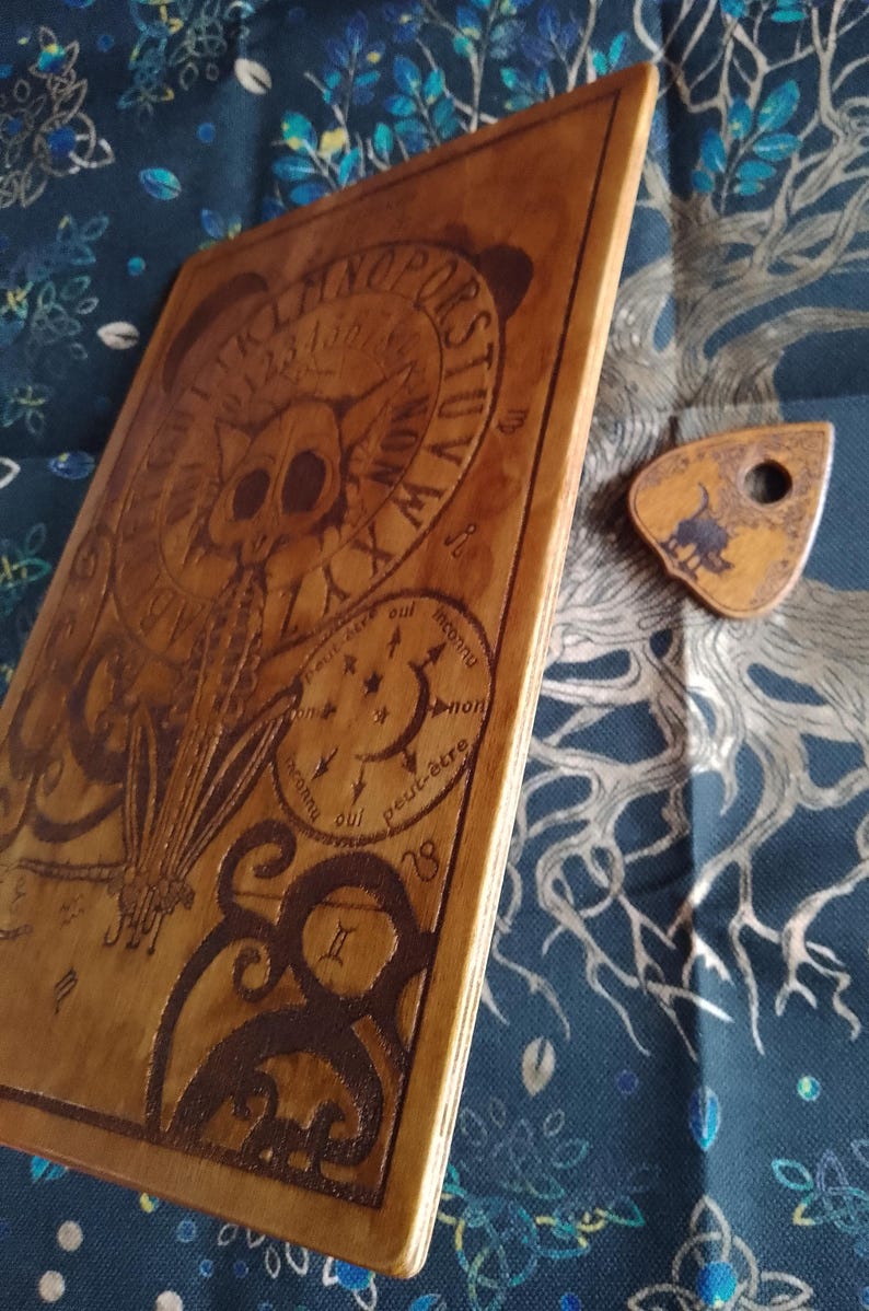 Ouija Board, Spirit Board, Occult Practice, Esoteric Decor, the Black ...