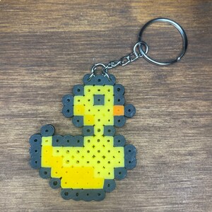 Cute Bird Perler Bead Keychain