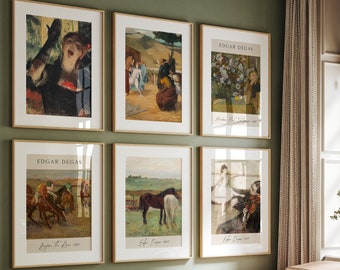 Edgar Degas Art Prints, Impressionist Classic Print Set, Gallery Wall Art, Printable Art Print Set, Gallery Wall Decor, Vintage Eclectic Art