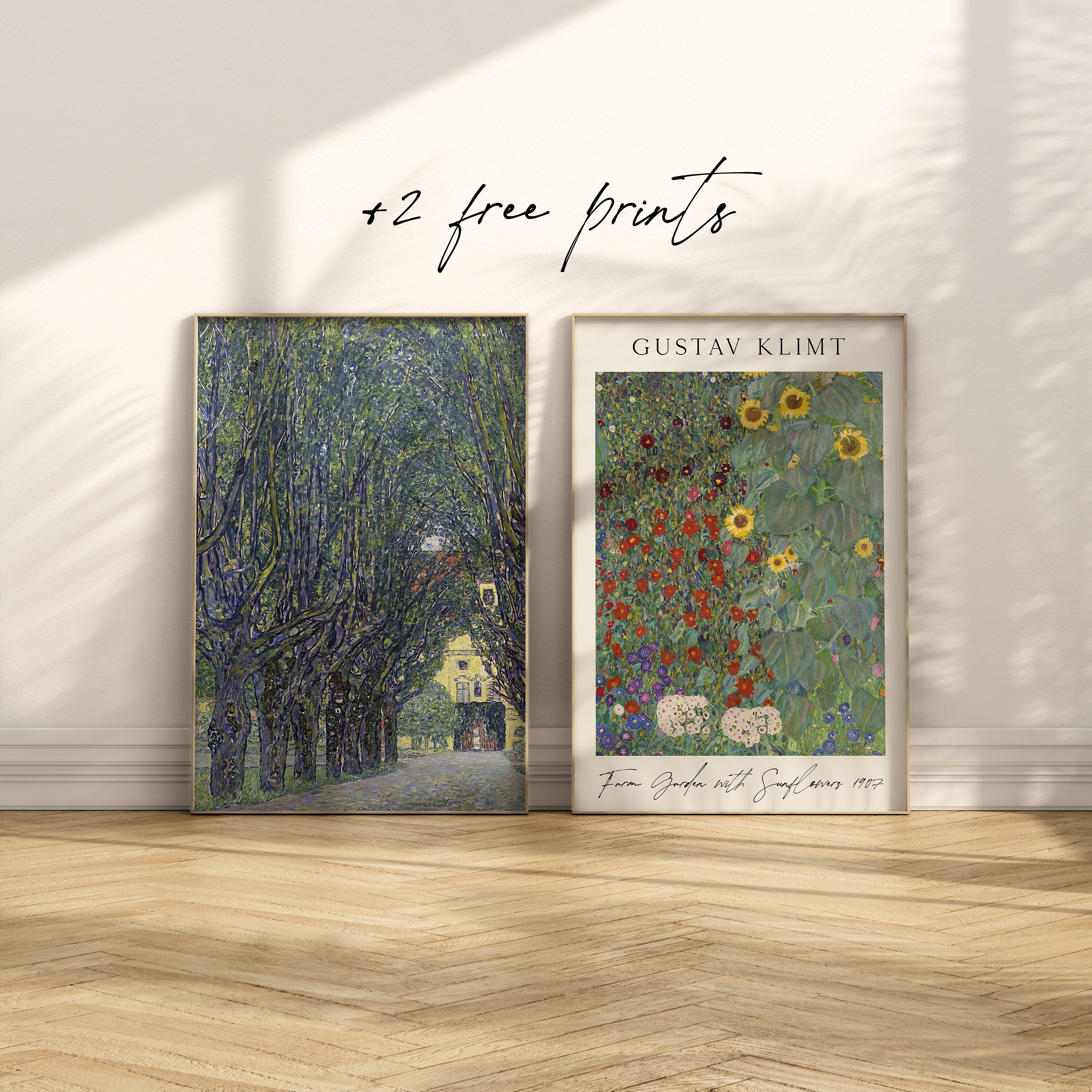 Klimt Prints, Set of 6, Gustav Klimt Wall Art, Exhibition