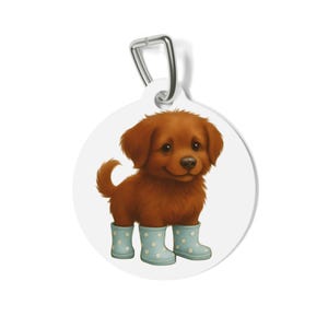 Cute Dog Pet Tag - Customizable Pet ID Tag, Personalized Dog Tag, Fun Pet Accessory, Perfect for Pet Lovers