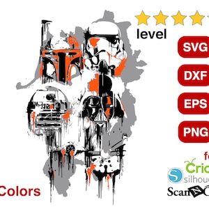 Star Wars Mandalorian svg, eps, dxf, Star Wars Mandalorian png for Cricut, Silhouette Cameo, ScranNCut, R2D2 svg cricut, Stormtrooper svg