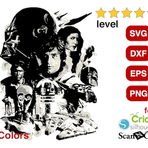 Star Wars svg, eps, dxf, Star Wars png for Cricut, Silhouette Cameo, ScranNCut, Darth Vader png, Darth Vader svg, Darth Vader Cricut