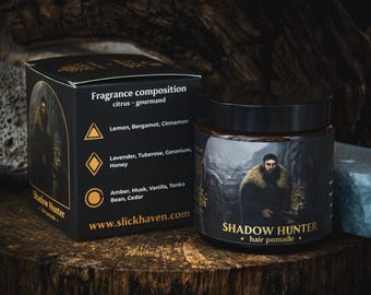 Pommade pour les cheveux Shadow Hunter - Agrumes - Parfum gourmand - 60/120 ml