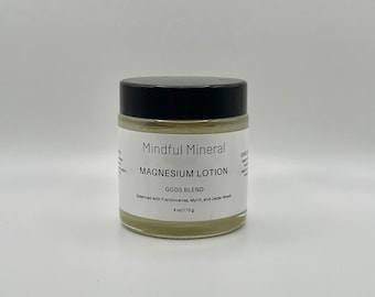 Loción de magnesio e incienso / Loción artesanal / Magnesio / Terapia transdérmica de magnesio