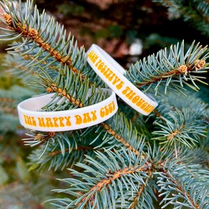 Grow Positive Thoughts Wristband (Pair of 2) | Supporting Positive Mental Health Habits | Friend, Family, Co-Worker, Sibling, Partner