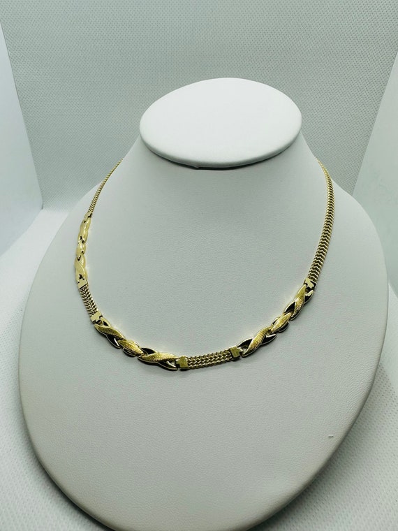 10k Yellow Gold Double Flat Curb Chain Necklace