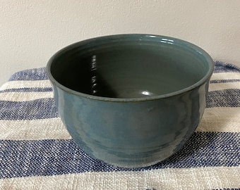 wheel thrown mixing bowl