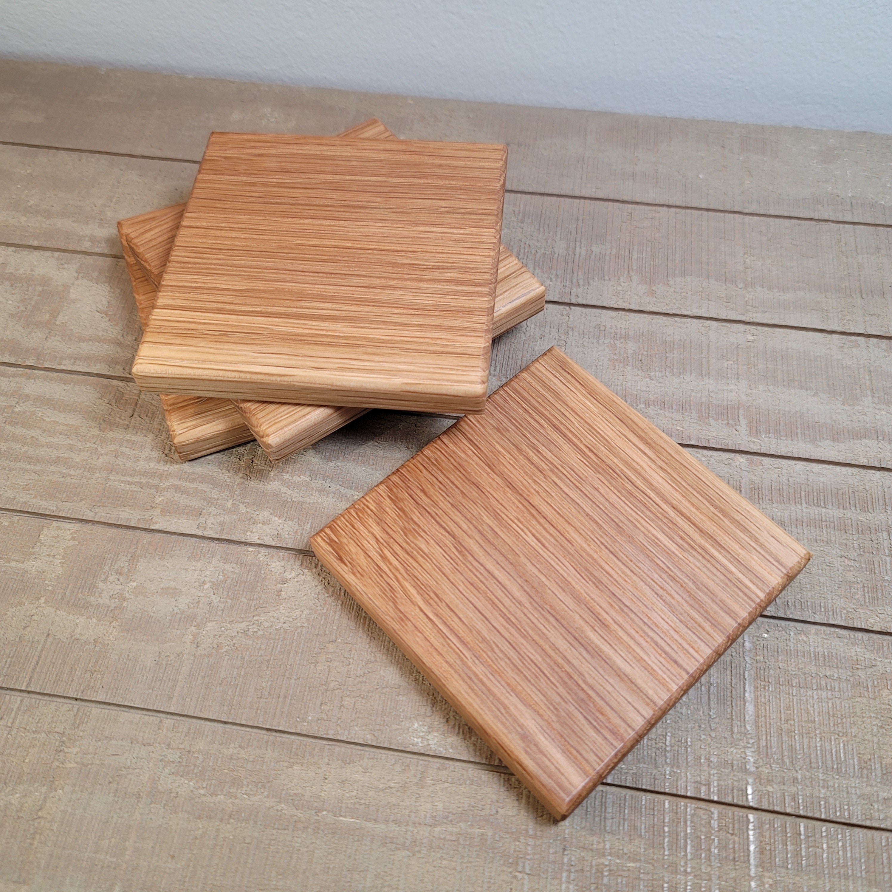 4pc Puzzle Shaped Kitchen Wooden Coasters for Drinks, Beverages, Beer,  Coffee 