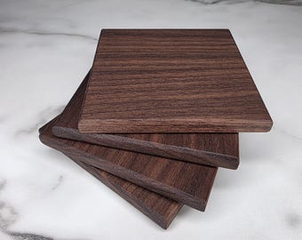 Handmade Walnut Coaster Set of 4