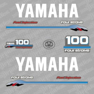 Yamaha 100 Four Stroke (2000) Outboard Decal Sticker Set