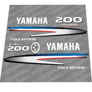 Yamaha 200 Four Stroke (2002-2006) Outboard Decal Sticker Set