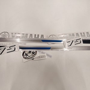 Yamaha 75 Four Stroke (2013) Outboard Decal Sticker Set