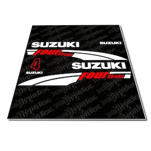 Suzuki 4 Four Stroke (2004) Outboard Decal Sticker Set