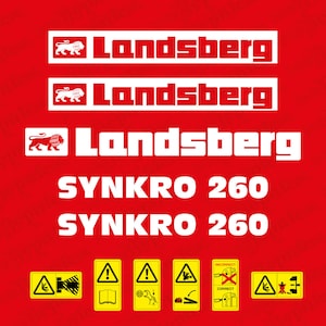 Landsberg Synkro 260 Aftermarket Replacement Decal / Sticker Set