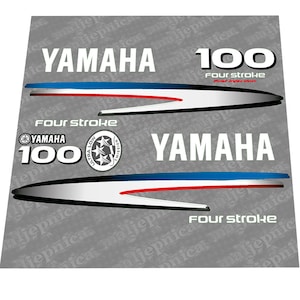 Yamaha 100 Four Stroke (2002-2006) Outboard Decal Sticker Set