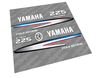Yamaha 225 Four Stroke (2002-2006) Outboard Decal Sticker Set