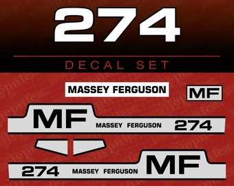 Massey Ferguson 274 Aftermarket Replacement Tractor Decal (Sticker) Set