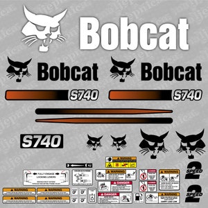 Bobcat S740 (R) Loader Aftermarket Decal / Aufkleber / Adesivo / Sticker / Replacement Set