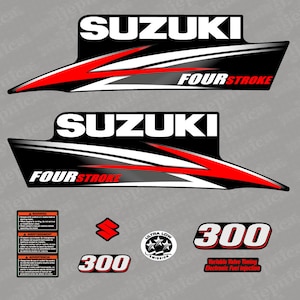Suzuki 300 Four Stroke (2013) Outboard Decal Sticker Set