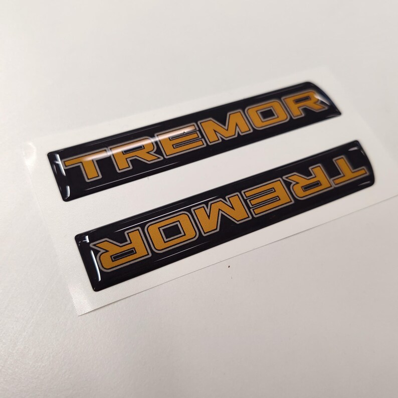 Tremor 3D Aftermarket Replacement Fender Decals for 2023 and 2024 Ford