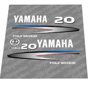 Yamaha 20 Four Stroke (2002-2006) Outboard Decal Sticker Set