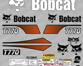 Bobcat T770 Loader Aftermarket Decal / Aufkleber / Adesivo / Sticker / Replacement Set