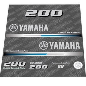Yamaha 200 Four Stroke (2013) Outboard Decal Sticker Set
