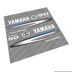 Yamaha 90 Four Stroke (2002-2006) Outboard Decal Sticker Set
