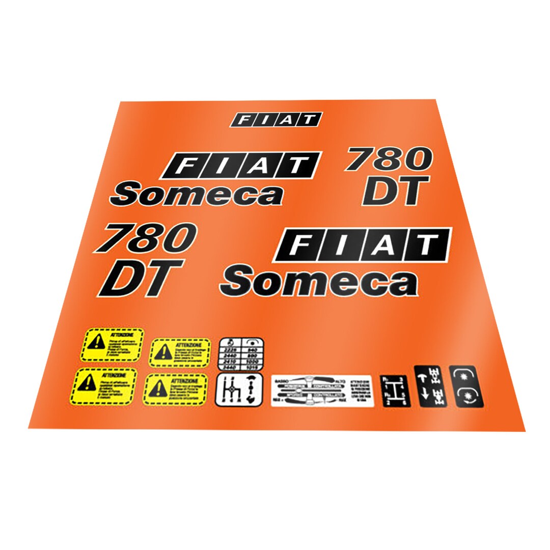Fiat 780 DT Someca Aftermarket Replacement Tractor Decal Sticker Set - Etsy