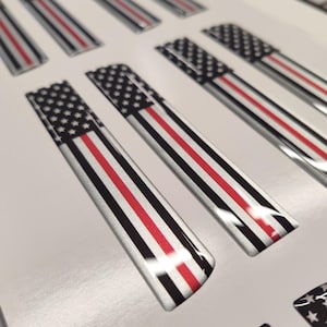 Accessoires für 2023 und 2024 Ford F250 oder F350 Ersatz Fender Aufkleber 2 Stück / Silber Resin Set / USA Flagge Grau Rot