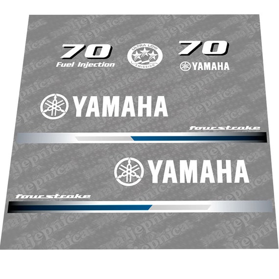 For YAMAHA F 70 Four Stroke Outboard,. Vinyl Decal Set From