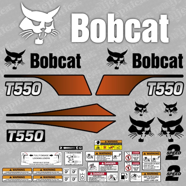 Bobcat T550 Loader Aftermarket Decal / Aufkleber / Adesivo / Sticker / Replacement Set