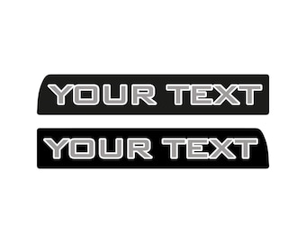Tremor 3D Aftermarket Replacement Fender Decals for 2023 and 2024 Ford F250 or F350 Domed Decal 2pcs / CUSTOM Sticker Resin Set