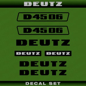 Deutz D 45 06 (1974) Aftermarket Replacement Tractor Decal (Sticker) Set