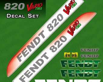 Lot De 2 Autocollants Fendt Tracteur - Déco Voiture, Mur, Vitre | Adhésif Vinyle 14x5cm