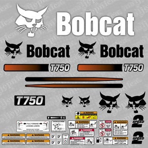 Bobcat T750 (R) Loader Aftermarket Decal / Aufkleber / Adesivo / Sticker / Replacement Set