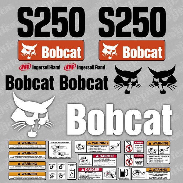 Bobcat S250 lader aftermarket sticker/Aufkleber/Adesivo/sticker/vervangingsset