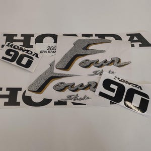 Aftermarket Replacement Decals for Honda 90hp Four Stroke Gold 2000 Outboard Sticker Set