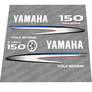 Yamaha 150 Four Stroke (2002-2006) Outboard Decal Sticker Set