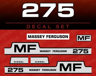 Massey Ferguson 275 Aftermarket Replacement Tractor Decal (Sticker) Set