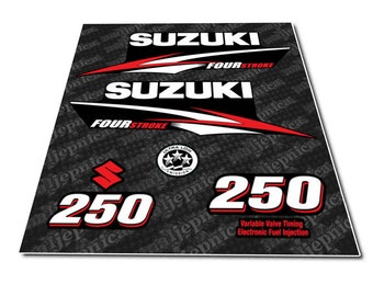 Suzuki 250 Four Stroke Outboard Decal Sticker Set