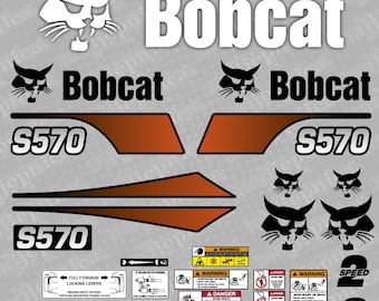 Bobcat S570 Loader Aftermarket Decal / Aufkleber / Adesivo / Sticker / Replacement Set